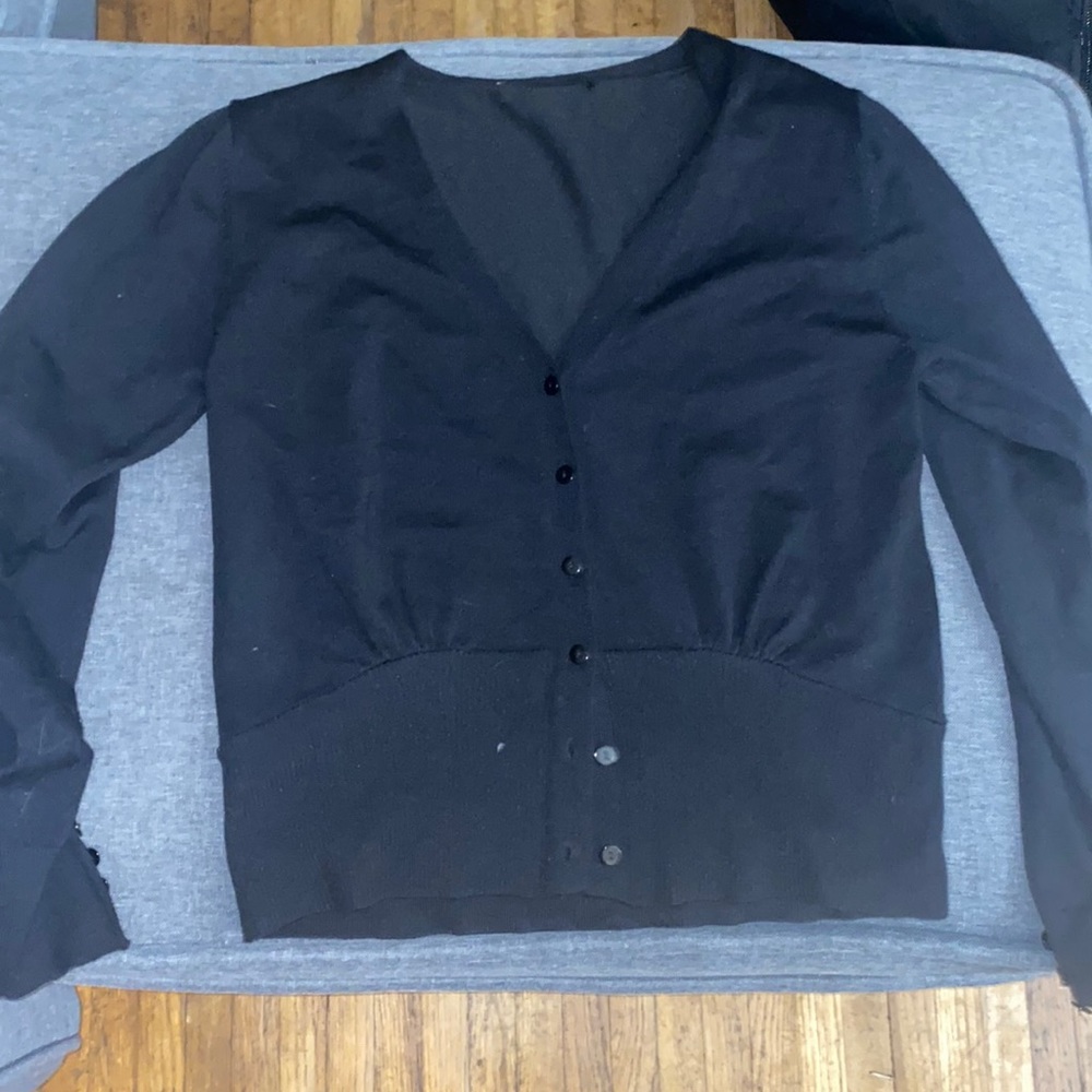 Black button up cardigan